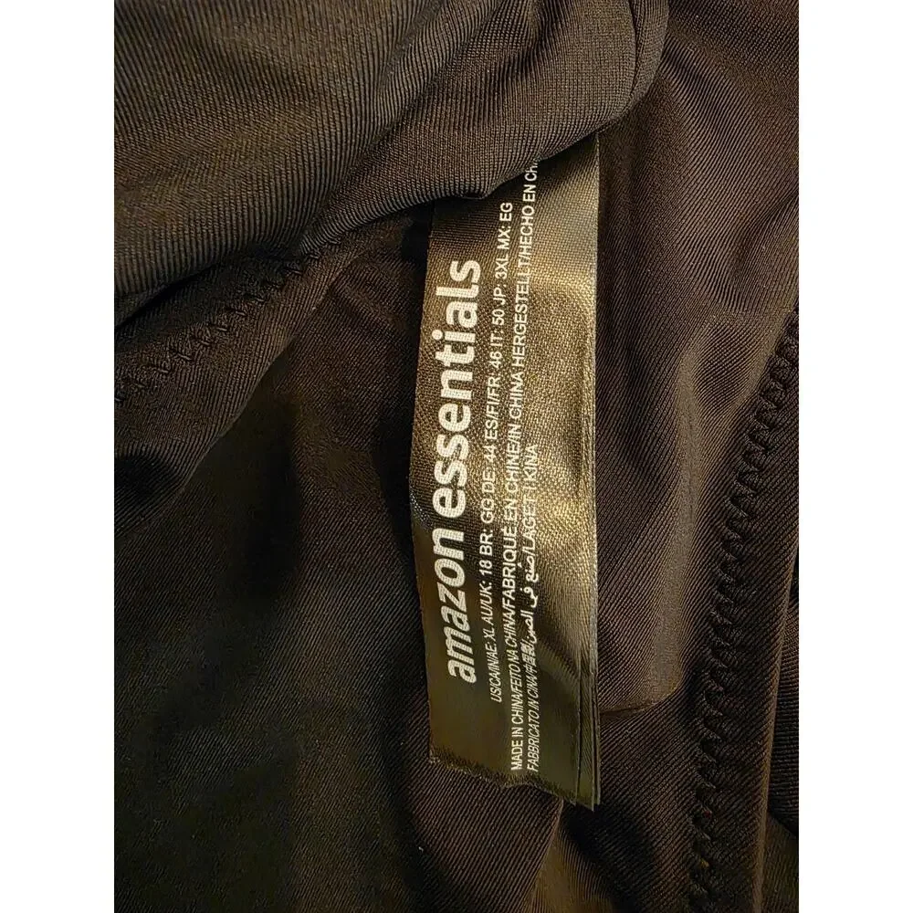 Amazon Essentials One-Piece Swimsuit Washed Black Size XL Classic Tank NWT - Picture 7 of 7